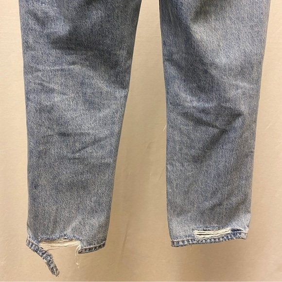 Bohme 28 (6) Lynette High Rise Straight Leg Jeans Womens Cropped Distressed - Picture 10 of 15